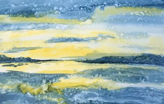 Gemälde: Am Meer