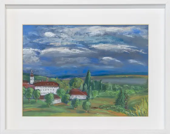 Gemälde: Bodensee - Kloster Hedge
