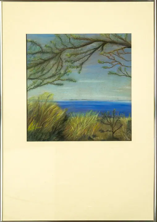 Gemälde: Misdroy (Miedzyzdroje) - Am Strand